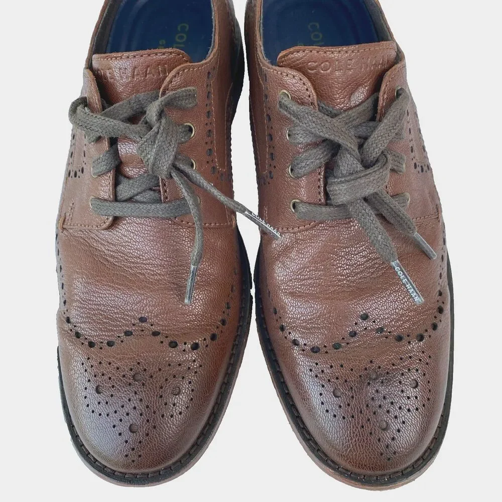 Cole‎ Haan Men's Original Grand 360 Oxford Brown Leather Dress Shoes 7.5